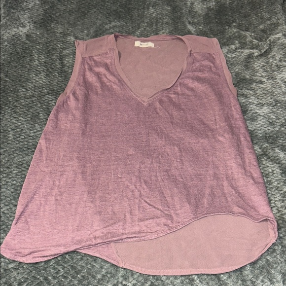 Madewell Lavender sheer Tank Top - Picture 1 of 6